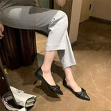 Murioki-Ladies Shoes on Sale 2024 New Fashion Pointed Toe Shallow Mouth Solid Women's Flats Summer Casual Work Women Lucky Shoes
