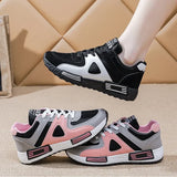 Murioki-Mixed Color Fashion Woman Sneakers Platform Women Shoes Tennis Shoes Leather Patchwork Female Sports Shoes Zapatos Para Mujeres