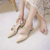 Murioki-Shoes Female Summer 2024 New Women Pointed Head Sandals Elegant Modern Sandals Woman Pointed Toe Slip on Thin Heels Shoes Women