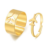 Christmas Gift  Colorful Butterfly Snake Rings For Women Men Lover Couple Rings Set Adjustable Open Rings 2021 Trend Fashion Jewelry