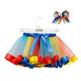 2022 New Tutu Skirt Baby Girl Clothes 12M-8Yrs Colorful Mini Pettiskirt Girls Party Dance Rainbow Tulle Skirts Children Clothing