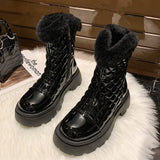 Sweet Winter Snow Boots Round Toe Warm-Keeping Casual Brand Women Boots Designer Shoes Women Outdoor Casual Platform Women Boots