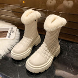 Sweet Winter Snow Boots Round Toe Warm-Keeping Casual Brand Women Boots Designer Shoes Women Outdoor Casual Platform Women Boots