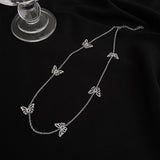 Christmas Gift Kpop Harajuku Goth Vintage Butterfly Pendant Choker Chain Grunge Necklaces For Women Egirl Aesthetic Jewelry Gifts Accessories