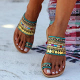 Vrouwen Ambachtelijke Sandalen Flip-Flops Handgemaakte Griekse Stijl Boho Flip Flop Sandalen Streetwear Mode Schoenen Vrouwen Ch