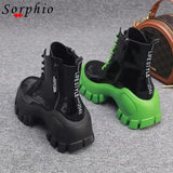 MURIOKI Female Motorcycle Boots For Women 2022  New Arrival Fashion Brand New Chunky Heel Platform Ankle Boots Street Style women's Shoes
