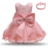 Baby Girls Birthday Dress For 1 2 Year Newborn Baptism Pink Clothes Toddler Kid One Shoulder Elegant Christening Party Tutu Gown
