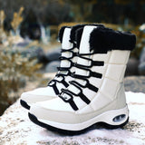 High Quality Waterproof Winter Women Boots Warm Plush Women's Snow Boots Outdoor Non-slip Sneakers Fur Platform Ankle Boots 2021