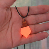 Christmas Gift Fashion, energy, fire & Blue Light Pendant Necklace, shining at night, men and women jewelry gift wholesale
