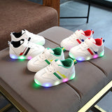 Murioki Size 21-30 Children LED Shoes For Boys Glowing Sneakers For Baby Girls Toddler Shoes With Light Up Sole Luminous Sneakers Tenis