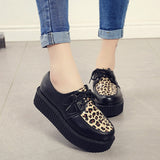 Creepers Casual Shoes Woman Plus Size Sneakers Women Shoes Ladies Platform Shoes 2020 Lace-up Women Flats Female Shoes Loafers