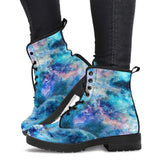 Leather Boots Women, Eco Leather Shoes, galaxy Boots Women, Womens Boots, Winter Shoes Women, Rain Shoes Women, Combat Shoes