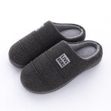 Women Indoor Slippers Warm Plush Knitted Fabric Lovers Home Cotton Slipper Soft Sole Winter Shoes Woman Men Floor Slides SH10292