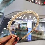 Christmas Gift 15 Styles Luxury Big Pearl Headband Women Bow Sunflower Hoops Girls Hair Accessories Fashion Jewelry para el cabello mujer