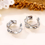 Christmas Gift  Fashion Leather Twisted Round Hoop Earrings Female Korean PUGeometric Circle Wedding Earrings Charm Jewelry Gift