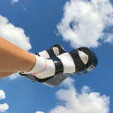 MURIOKI 2022 Brand New Ladies High Platform Gothic Cosplay Slippers Wedges High Heels Summer Women Slippers Outdoor Sandal Slides