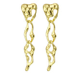 Christmas Gift Fashion Retro Alloy Big Drop Earring Statement Women's Exaggerated Geometric Metal Dangle Earrings Charm Women Trendy Jewelry