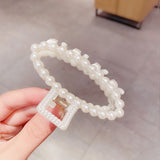 Christmas Gift 2021 Ins Fashion Women Vintage Elegant Big Pearls Hair Claws Sweet Hair Clips Hairstyle Makeup Headband Hairpin Hair Accessories