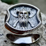 Christmas Gift  Mens Viking 316L Stainless Steel Ring Thor Hammer Double Axe Rings Odin Norse Pagan Biker Amulet Jewelry Gifts for him