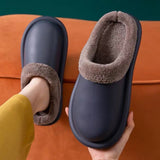 Fur Slides for Women Winter Slippers Lovers Outdoor Warm Plush Indoor  Men Kitchen Shoes Anti-Slip Soft  Waterproof Home Sneaker