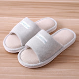 Murioki 2022 Women Indoor Slippers Floor Flat Shoes Comfortable Anti-Slip Home Flax Linen Slipper Woman Men House Cotton Slides