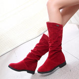 Murioki 2022 Snow Boots Women Winter Shoes Casual Woman High Boots Black Red Soft Comfortable Female Footwear Black Boots