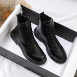 Riding Boots 2021 New British Style Handsome Motorcycle Boots Black Versatile Ankle Boots Spring And Autumn Single Boots
