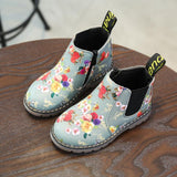 Murioki 2022 New Spring Children Shoes PU Leather Waterproof Martin Boots Kids Snow Boots Brand Girls Boys Rubber Boots Fashion Sneakers