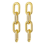 Christmas Gift Fashion Retro Alloy Big Drop Earring Statement Women's Exaggerated Geometric Metal Dangle Earrings Charm Women Trendy Jewelry