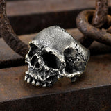 Christmas Gift Vintage Punk 316L Rugged Skull Stainless Steel Rings Men's Fashion Party Biker Jewelry