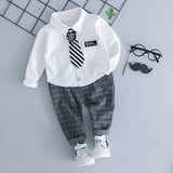 Christmas Gift Infant Clothing Kids Plaid Suit Newborn Clothes Autumn Winter Baby Clothes Set Formal Gentleman 3Pcs Outfit for Baby Boy Clothes