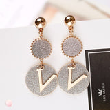 Christmas Gift Fashion Korean Earrings for Women Exquisite Luxury Shiny Crystals Stud Hoop Earrings Accessories Wholesale Jewelry 2021 Trend