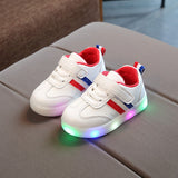 Murioki Size 21-30 Children LED Shoes For Boys Glowing Sneakers For Baby Girls Toddler Shoes With Light Up Sole Luminous Sneakers Tenis
