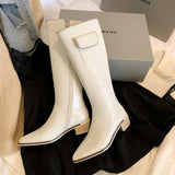 Murioki 2022 New Autumn Winter Women Mid Heels Shoes Fashion Zipper Warm Ankle Snow Boots Gladiator Designer Modern Botas Mujer Zapatos