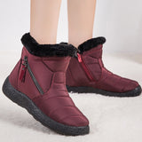 Women Boots Classic Snow Boots For Winter Shoes Women Waterproof Fabric Ankle Botas Mujer Warm Heels Winter Boots Female Botines