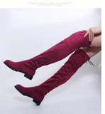 Sexy Over The Knee Boots Women Female Women Shoes Suede Long Women Boots Winter Fashion Thigh High Boots Winter Shoes Plus Size