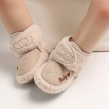 Murioki Baby Winter Warm First Walkers Cotton Baby Shoes Cute Infant Baby boys girls shoes soft sole indoor shoes for 0-18M1014