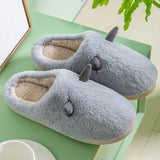 JIANBUDAN New Plush Home Cotton shoes Women Comfortable Indoor Warm slippers Unisex Lovely Cartoon slippers Plush Indoor shoes