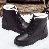 Black Boots Women Winter Shoes Women's Boot 2020 Classic Style Ankle Boots for Woman Snow Booties Warm Shoes Plus Size 35-44