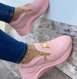 New Autumn Women Platform Sneakers Ladies Brand Shoes Girls Thick Bottom Sneakers Genuine Mesh Sneakers Trainers Flat Shoes