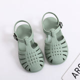 Murioki Baby Gladiator Sandals Casual Breathable Hollow Out Roman Shoes PVC Summer Kids Shoes 2022 Beach Children Sandals Girls