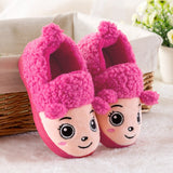 Murioki Children Slippers Boys Girls House Cotton Sheep Shoes Kids Slippers Indoor Baby Fur Warm Slippers Children Shoes