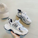 Graduation Shoes Ins wind reflective old shoes women 2022 spring sports casual shoes flat breathable comfortable women's shoes