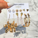 Christmas Gift Vintage Acrylic Flower Geometric Earring Set Women's Fashion Tassel Butterfly Alloy Circle Dangle Earrings 2021 NEW Jewelry
