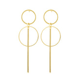 Christmas Gift 2021 New Big Earrings For Women Girls Gold Vintage Geometric Statement Metal Art Drop Earrings Charm Hoop Round Dangle Modern