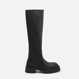 Murioki Ins New Women's Boots, Flat Shoes, Winter Warmth, Knee-high Leather High Boots, Fashion Shoes, Women's Shoes Size 35-40