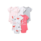 Murioki 5 Pieces/Lot Infant baby boy girl rompers Soft 100% Cotton quality Ropa de bebe Newborn Baby Jumpsuits 3/6Months-24Months