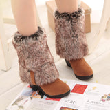 MURIOKI 34-43 Winter 3 Styles Fur Boots Ladies High Heels Platform Knee High Snow Boots Women 2022 Warm Fur Wedge Shoes Woman