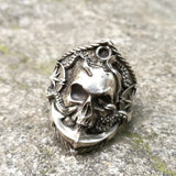 Christmas Gift  Pirate Anchor Compass Biker Rings Men's Gothic Skull Stainless Steel Ring Punk Rock Jewelry