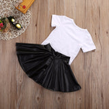 Baby Girls Clothing Set 2022 Summer 2 Pieces sets Tops T-Shirt+Skirt Toddler girl clothes Infant dresses outfits